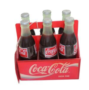 Vintage Coca-Cola Desk Pak Collectible 6-Pak Novelty 1995
